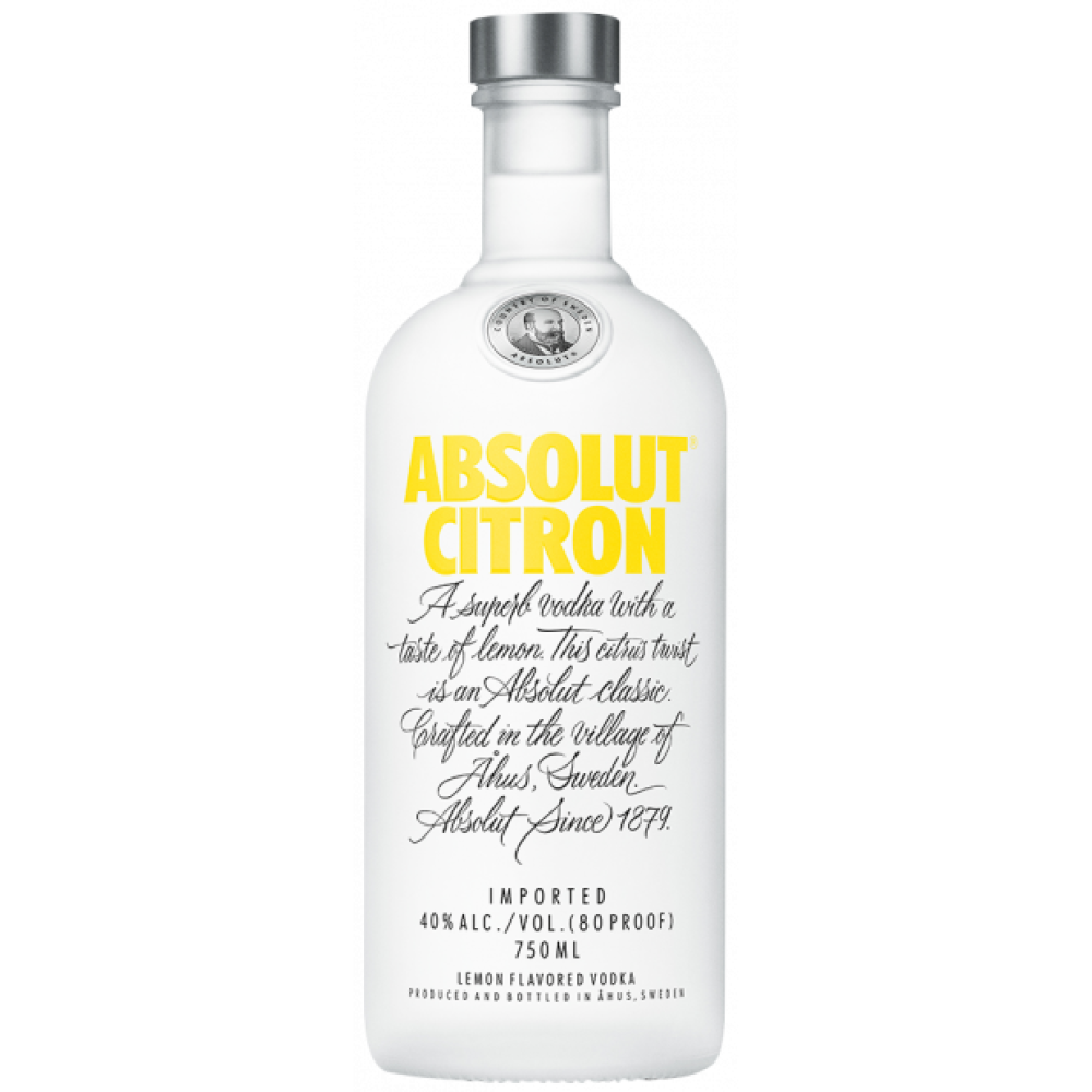 VODKA ABSOLUT CITRON 750 ML