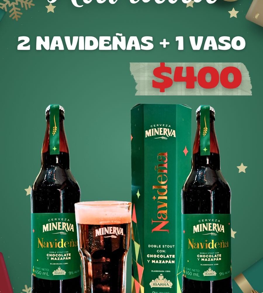promo minerva 2 mas un vaso