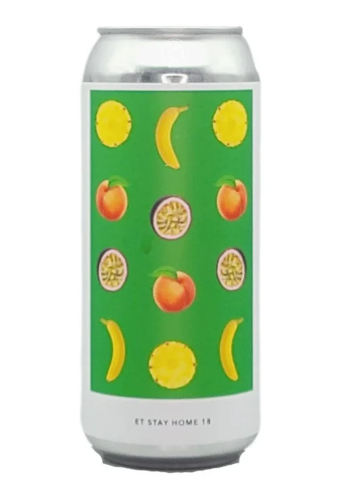 EVIL TWIN STAY HOME 18 (SOUR WITH PINEAPPLE, PEACH, PASSION FRUIT AND BANANA) 473 ML