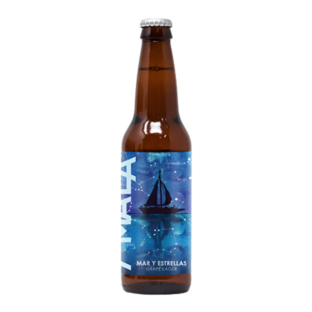 AGUA MALA MAR Y ESTRELLAS GRAPE LAGER 355 ML